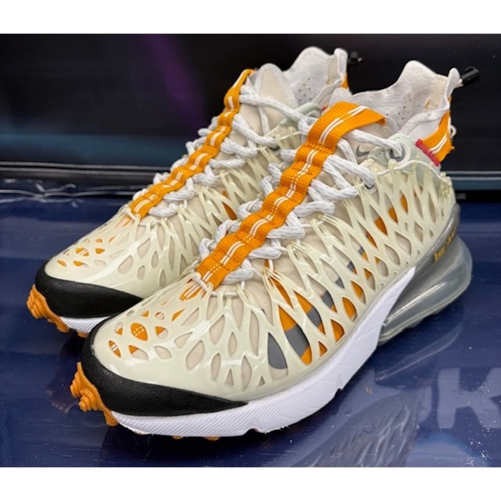 Nike Air Max 270 ISPA White Amber Rise (2018) 801918-102 Mens sneakers size 7